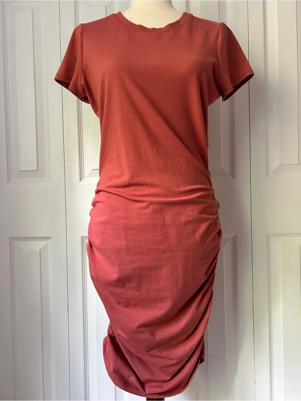 Nine West Ruched Midi Dress - Picture 1 of 5